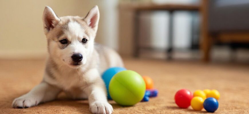 Interactive puzzle toy for energetic husky puppies and adult dogs